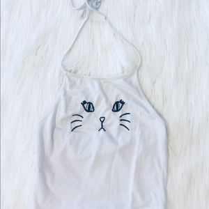 Halter top with Kitty